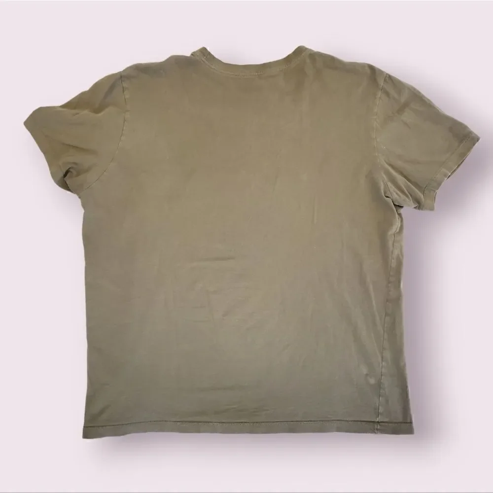 The North Face Shirt Graphic Logo Shirt Mens Large Olive Green T-shirt